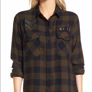 NWOT Rails Plaid Boyfriend Shirt Size Small